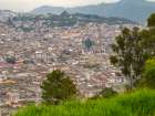 Ecuador-Quito. Overview of Old Town buildings. Art Print
